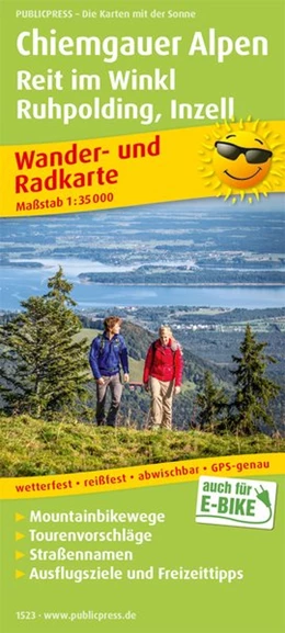 Abbildung von Chiemgauer Alpen. Wander- und Radkarte 1 : 35 000 | 1. Auflage | 2024 | beck-shop.de