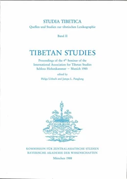 Abbildung von Studia Tibetica Band 2: Proceedings of the 4th Seminar of the International Association for Tibetan Studies, Schloss Hohenkammer-Munich 1985 | 1. Auflage | 1988 | beck-shop.de