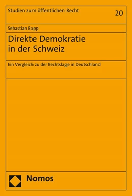 Abbildung von Rapp | Direkte Demokratie in der Schweiz | 1. Auflage | 2017 | beck-shop.de