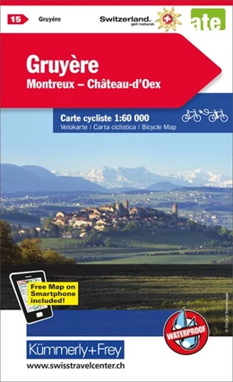 Abbildung von Radwanderkarte Gruyère - Montreux - Gstaad mit Ortsindex (15) | 1. Auflage | 2017 | beck-shop.de