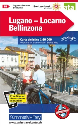 Abbildung von Radwanderkarte Lugano - Locarno - Bellinzona mit Ortsindex (18) | 1. Auflage | 2017 | beck-shop.de