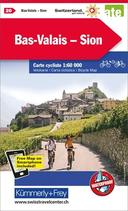 Abbildung von Radwanderkarte Bas Valais - Sion mit Ortsindex (20) | 1. Auflage | 2017 | beck-shop.de
