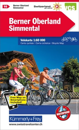 Abbildung von Radwanderkarte Berner Oberland mit Ortsindex (16) 1:60 000 | 3. Auflage | 2017 | beck-shop.de
