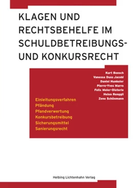 Abbildung von Boesch / Duss Jacobi | Klagen und Rechtsbehelfe im Schuldbetreibungs- und Konkursrecht | 1. Auflage | 2018 | beck-shop.de