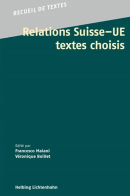 Abbildung von Maiani / Boillet | Relations Suisse - UE: Textes choisis | 1. Auflage | 2017 | beck-shop.de
