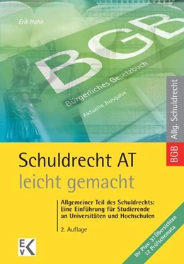 Abbildung von Hahn | Schuldrecht AT - leicht gemacht | 2. Auflage | 2017 | beck-shop.de