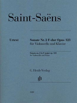 Abbildung von Saint-Saens / Jost | Sonate Nr. 2 F-dur op. 123 für Violoncello und Klavier | 1. Auflage | | beck-shop.de