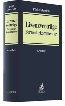 Abbildung von Pfaff / Osterrieth | Lizenzverträge | 4. Auflage | 2018 | beck-shop.de