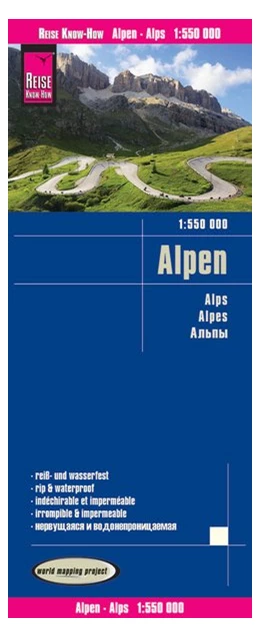 Abbildung von Peter Rump | Reise Know-How Landkarte Alpen 1:550.000 | 2. Auflage | 2017 | beck-shop.de