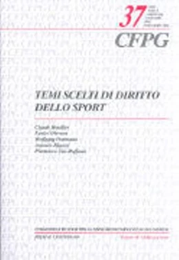 Abbildung von Rouiller / Oberson | Temi scelti di diritto dello sport | 1. Auflage | 2008 | Volume 37 | beck-shop.de