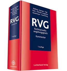 Abbildung von Rehberg / Asperger | RVG-Rechtsanwaltsvergütungsgesetz | 7. Auflage | 2020 | beck-shop.de