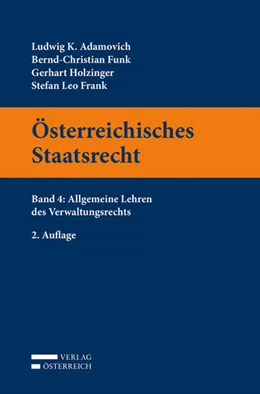 Abbildung von Adamovich / Funk | Österreichisches Staatsrecht, Band 4 | 2. Auflage | 2017 | beck-shop.de