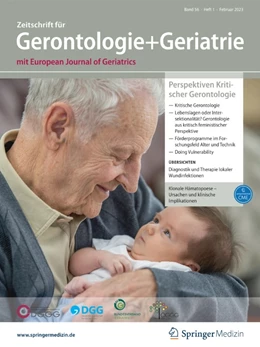 Abbildung von Zeitschrift für Gerontologie und Geriatrie | 51. Auflage | 2025 | beck-shop.de