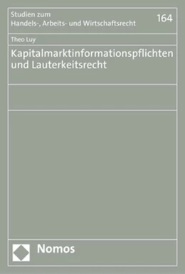 Abbildung von Luy | Kapitalmarktinformationspflichten und Lauterkeitsrecht | 1. Auflage | 2017 | beck-shop.de