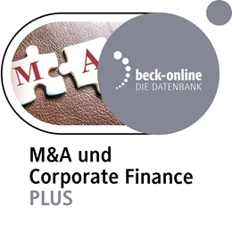 Abbildung von beck-online. M&A und Corporate Finance PLUS | 1. Auflage | | beck-shop.de
