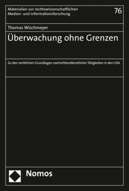 Abbildung von Wischmeyer | Überwachung ohne Grenzen | 1. Auflage | 2017 | 76 | beck-shop.de