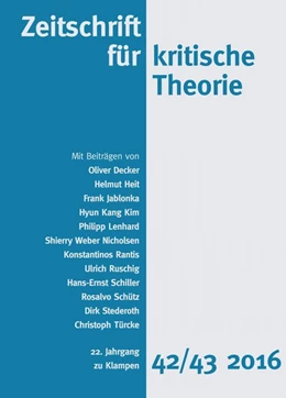 Abbildung von Kramer / Schweppenhäuser | Zeitschrift für kritische Theorie / Zeitschrift für kritische Theorie, Heft 42/43 | 1. Auflage | 2016 | beck-shop.de