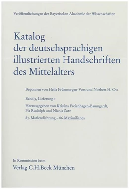 Abbildung von Katalog der deutschsprachigen illustrierten Handschriften des Mittelalters Band 9, Lfg. 1 | 1. Auflage | 2020 | beck-shop.de
