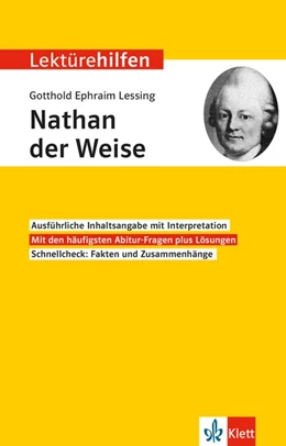 Abbildung von Lektürehilfen Gotthold Ephraim Lessing 