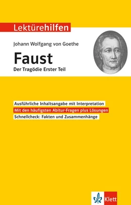 Abbildung von Lektürehilfen Johann Wolfgang von Goethe 