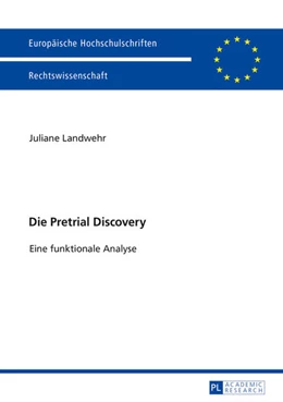 Abbildung von Landwehr | Die Pretrial Discovery | 1. Auflage | 2017 | beck-shop.de