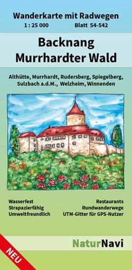 Abbildung von Backnang - Murrhardter Wald 1 : 25 000, Blatt 54-542 | 1. Auflage | 2017 | beck-shop.de