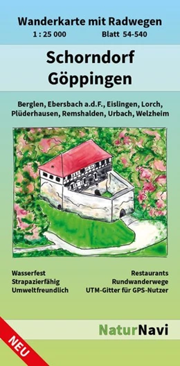 Abbildung von Schorndorf - Göppingen 1 : 25 000, Blatt 54-540 | 1. Auflage | 2017 | beck-shop.de