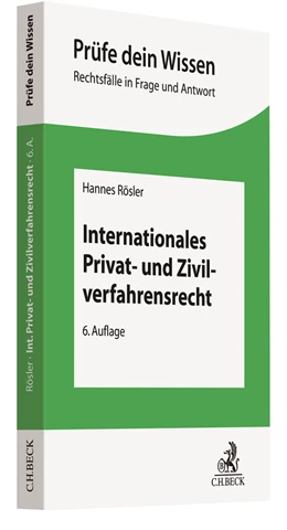 Abbildung von Rösler | Internationales Privat- und Zivilverfahrensrecht | 6. Auflage | 2025 | beck-shop.de