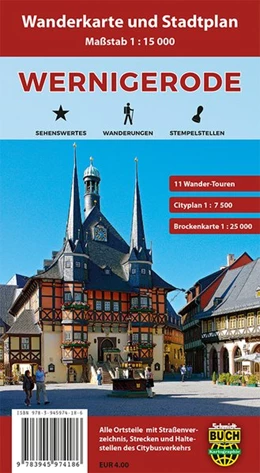Abbildung von Wernigerode Stadtplan 1 : 10 000 | 3. Auflage | 2017 | beck-shop.de