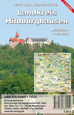 Abbildung von Kkv Kartographische Kommunale Verlagsgesellschaft Mbh | Landkreis Hildburghausen 1 : 50 000 Rad- und Wanderkarte | 3. Auflage | 2017 | beck-shop.de