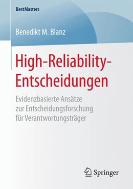 Abbildung von Blanz | High-Reliability-Entscheidungen | 1. Auflage | 2017 | beck-shop.de