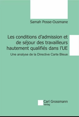 Abbildung von Samah | Les conditions d'admission et de séjour des travailleurs hautement qualifiés dans l'UE | 1. Auflage | 2017 | beck-shop.de