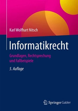 Abbildung von Nitsch | Informatikrecht | 5. Auflage | 2017 | beck-shop.de