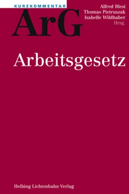 Abbildung von Blesi / Pietruszak | Arbeitsgesetz: ArG | 1. Auflage | 2018 | beck-shop.de