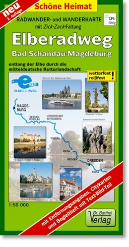 Abbildung von Radwanderkarte Elberadweg Bad Schandau - Magdeburg 1 : 50 000 | 3. Auflage | 2020 | beck-shop.de