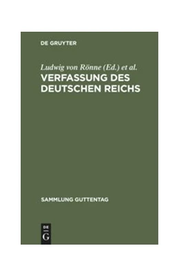 Abbildung von Rönne | Verfassung des Deutschen Reichs | 9. Auflage | 1904 | 1 | beck-shop.de