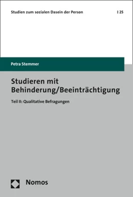 Abbildung von Stemmer | Studieren mit Behinderung/Beeinträchtigung | 1. Auflage | 2017 | 25 | beck-shop.de