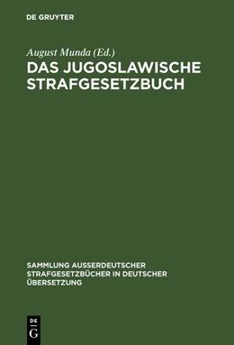 Abbildung von Munda | Das Jugoslawische Strafgesetzbuch | 1. Auflage | 1952 | 56 | beck-shop.de