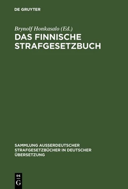 Abbildung von Honkasalo | Das Finnische Strafgesetzbuch | 1. Auflage | 1954 | 66 | beck-shop.de
