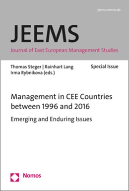 Abbildung von Steger / Lang | Management in CEE Countries between 1996 and 2016 | 1. Auflage | 2017 | beck-shop.de