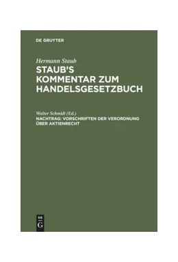 Abbildung von Schmidt | Vorschriften der Verordnung über Aktienrecht | 12. Auflage | 1932 | beck-shop.de