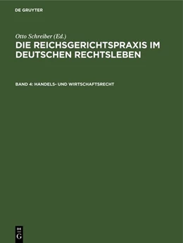 Abbildung von Schreiber | Handels- und Wirtschaftsrecht | 1. Auflage | 1929 | beck-shop.de
