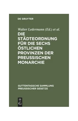 Abbildung von Ledermann / Brühl | Die Städteordnung für die sechs östlichen Provinzen der Preussischen Monarchie | 2. Auflage | 1913 | 32 | beck-shop.de
