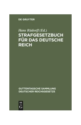 Abbildung von Rüdorff | Strafgesetzbuch für das Deutsche Reich | 15. Auflage | 1890 | 2 | beck-shop.de