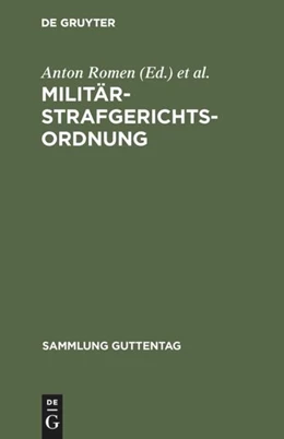 Abbildung von Romen / Rissom | Militärstrafgerichtsordnung | 2. Auflage | 1918 | 3 | beck-shop.de
