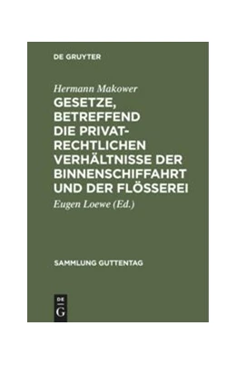 Abbildung von Makower / Loewe | Gesetze, betreffend die privatrechtlichen Verhältnisse der Binnenschiffahrt und der Flößerei | 5. Auflage | 1915 | 36 | beck-shop.de