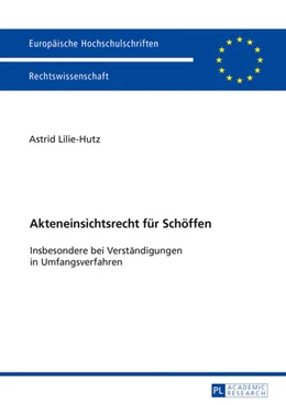Abbildung von Lilie-Hutz | Akteneinsichtsrecht für Schöffen | 1. Auflage | 2017 | beck-shop.de