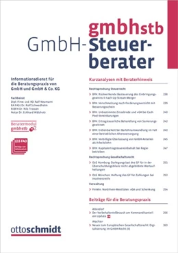 Abbildung von Der GmbH-Steuerberater - gmbhstb | 1. Auflage | 2025 | beck-shop.de