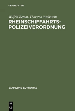 Abbildung von Bemm / Waldstein | Rheinschiffahrtspolizeiverordnung | 3. Auflage | 1996 | beck-shop.de