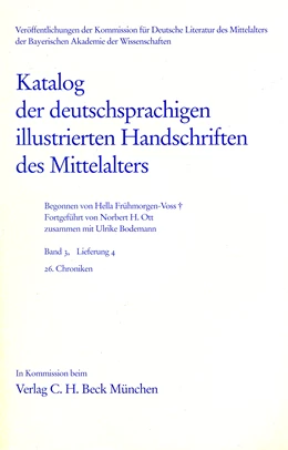 Abbildung von Bodemann, Ulrike / Frühmorgen-Voss, Hella | Katalog der deutschsprachigen illustrierten Handschriften des Mittelalters Band 3, Lieferung 4 | 1. Auflage | 2002 | beck-shop.de